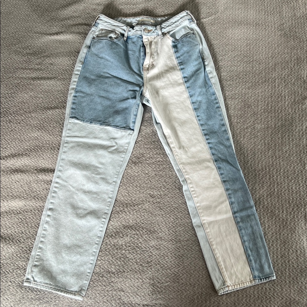 PacSun Two-Tone Straight Leg Jeans